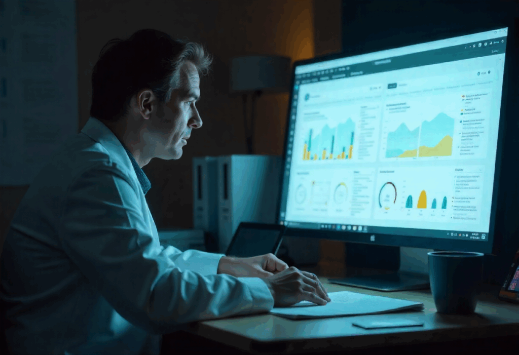 Comparison of manual research vs. AI-assisted evidence retrieval.