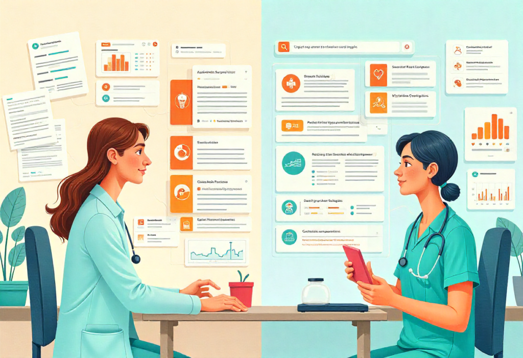 Clinical evidence retrieval system organizing guidelines and research for physicians